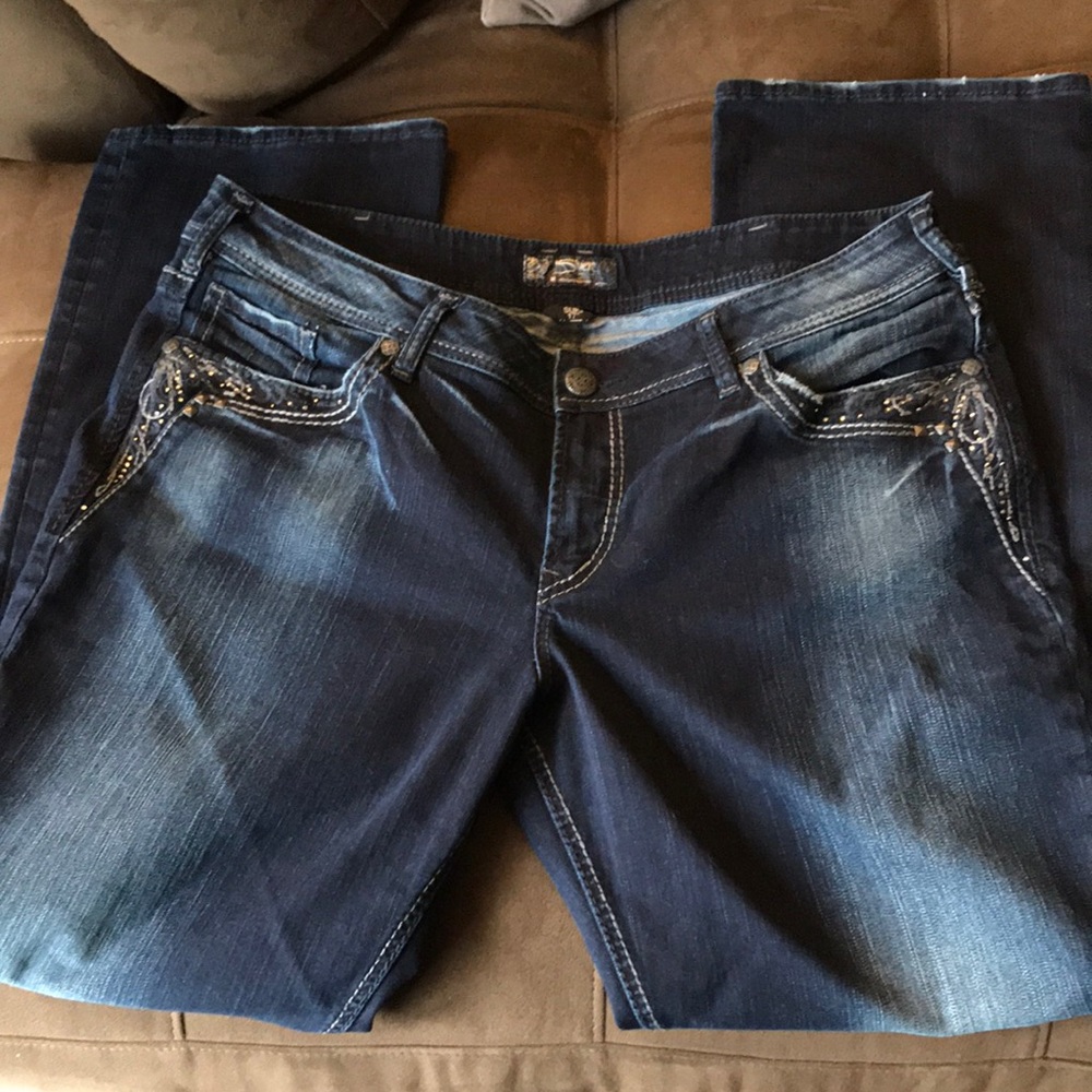 Silver Suki Jeans